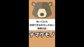 知ってたら自慢できるかもしれない動物の話　ナマケモノ　#Shorts