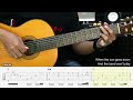 always remember us this way lady gaga fingerstyle guitar tutorial tab u0026 lyrics