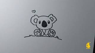 How to Draw cute koala