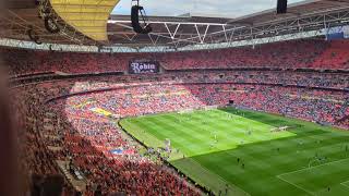 Full Wembley Pre Match Nottingham Forest Entrance Video #NFFC #efl #playoffs #premierleague