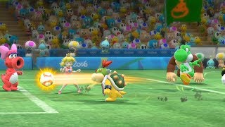 Mario and Sonic at The Rio 2016 Olympic Games Football Bowser JR vs Jet , Yoshi vs Bowser