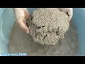 ASMR : grainy texture with sand cement amazing water 💦💦💦 crumbling