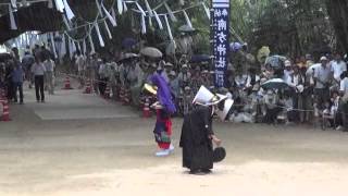 神がかり？！　雨が降った「田の神舞」=阿久根「南方神社」