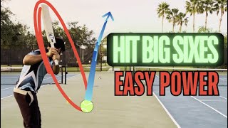 How to HIT BIGGER SIXES 💪EFFORTLESS POWER with CONSISTENCY💯