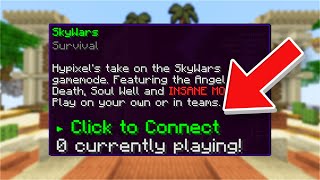 Hypixel Skywars is Dead.