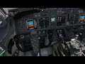 msfs 2020 pmdg 737 landing vor dme 35 at porto full atc