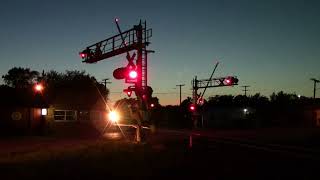 Market Street/U.S. 421 Railroad Crossing #2 (Drive View), CSX U413 w/ CSX 3439, 5262, 3212 Monon, IN