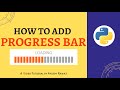 How To Add A Progress Bar In Python | tqdm | Python project | Easy Tutorial