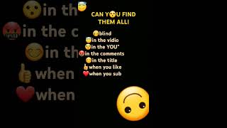 😊Yay you found me! #findtheemojichallenge #funny #findthem #gaming #canyoufind #canyoufindtheoddemo