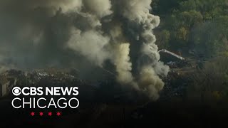 Fire rages at Joliet, Illinois scrap yard