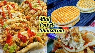 Mini Pocket Shawarma with chicken filling || Iftar SpecialRecipe ||