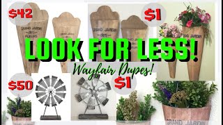 FARMHOUSE HOME DECOR/DOLLAR TREE DIY/LOOK FOR LESS/WAYFAIR DUPES/SUPER CHEAP