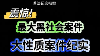 最大黑社会案件。大性质案件纪实。讲述大案纪实故事，普法教育。 #真实案例