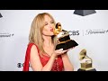 Chris Kenny congratulates Kylie Minogue for Grammy win