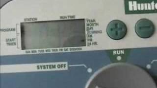 How to program a hunter SRC sprinkler controller