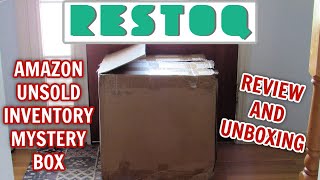 Unboxing the RESTOQ Amazon Unsold Inventory Mystery Box!  Discount Code!  #leighshome