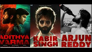 #Arjun Reddy Vs #Kabir Singh Vs #Adithya Varma  Scenes #Compilation