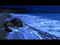 Waves Rolling Ashore, Deep Sleeping On A Calm Night - Listen At Low Volume