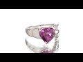 2.5 cts heart cut alexandrite sterling silver ring sr10596 by peora jewelry