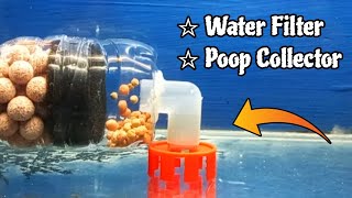 Aerator self siphon DIY |Automatic fish poop collector |Aerator biofoam filter DIY