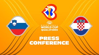 Slovenia v Croatia - Press Conference | FIBA Basketball World Cup 2023 European Qualifiers