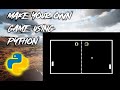 Make your own game using python | Pong Game | Beginner level  tutorial | Code Hub | Pygame | Turtel