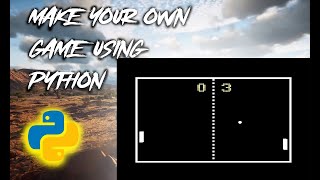 Make your own game using python | Pong Game | Beginner level tutorial | Code Hub | Pygame | Turtel