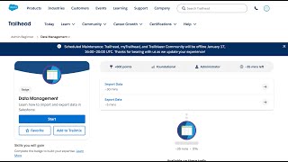 Import Data | Salesforce Trailhead | Data Management