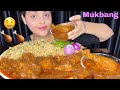 Eating Fried Rice with Spicy Chicken Curry | Mukbang Eating Show | Big Bites | Lahori Chicken | ASMR