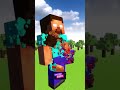 From mini to giant Steve VS Herobrine  #minecraft #satisfying #netheritesword #shorts #kids