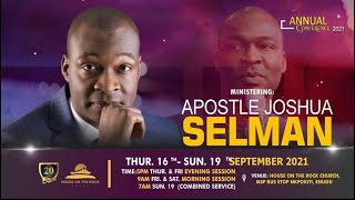 Hosting God; The Desire of David || Apostle Joshua Selman || House On The Rock Enugu