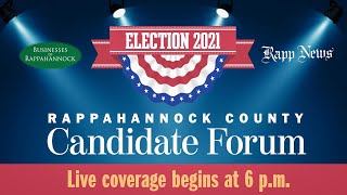 2021 Rappahannock County Candidate Forum