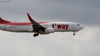 ティーウェイ航空 B737-800着陸 - T'Way Airlines B737-800 Landing(HL8237)