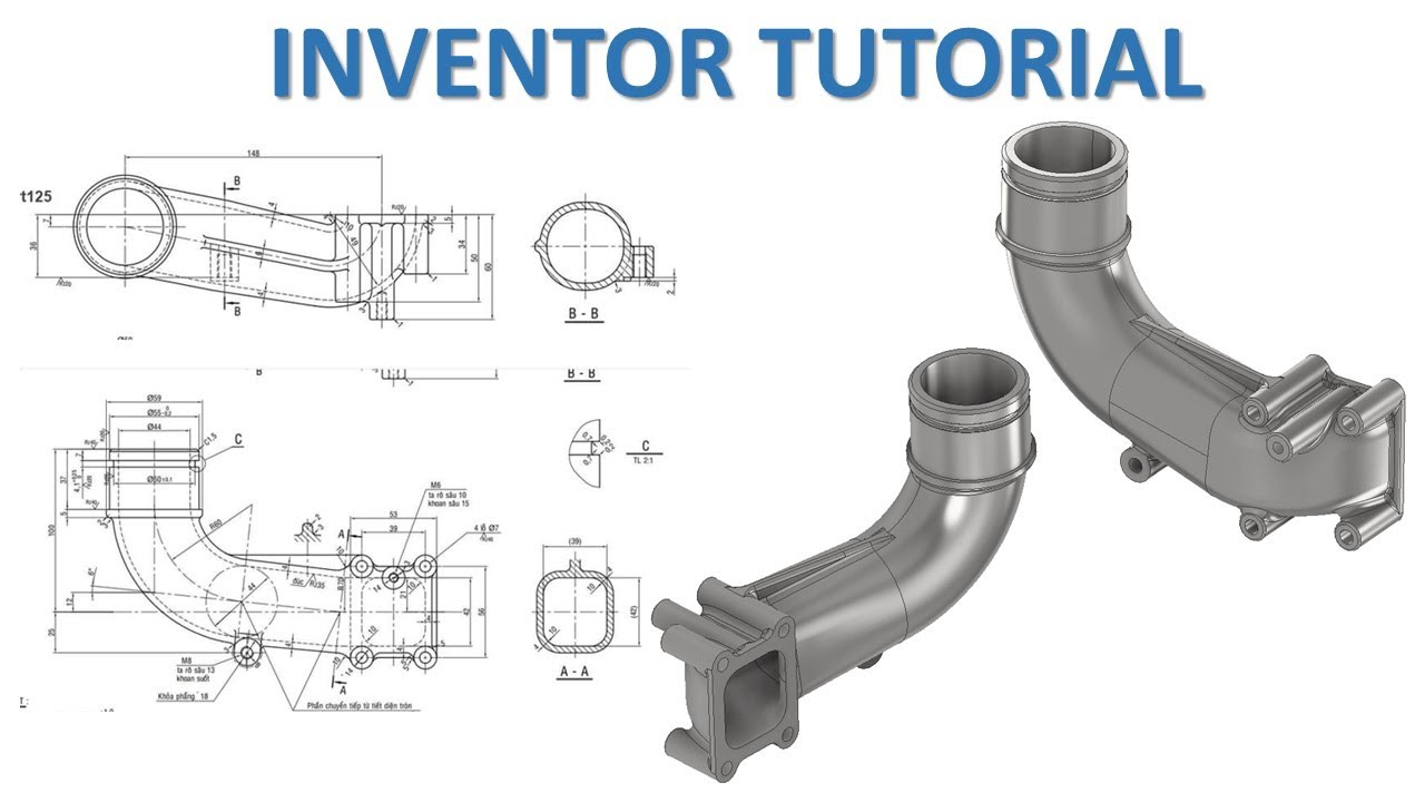 Inventor Tutorial 280 3d Model Design Advanced Youtube