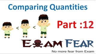 Maths Comparing Quantities part 12 (Questions : Percentage) CBSE Class 7 Mathematics VII