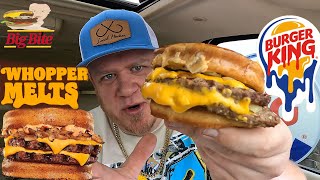 BURGER KING ⭐Whopper Melts⭐ Food Review!!!