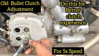 Clutch adjustment for #oldbullet #electra5s #cibullet #royalenfield #bullet350 #5speed #bulletlover