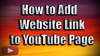 How to Add Website Link to YouTube Page