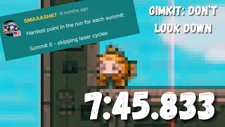 Gimkit: Don't Look Down in UNDER EIGHT MINUTES (any% in 7:45.833)