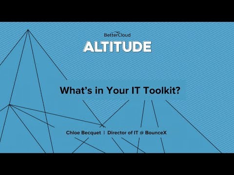 Altitude 2018: What's in your IT Toolkit Altitude 2018: What's in your IT Toolkit