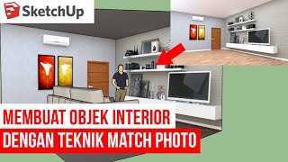 Cara Membuat Object dengan Match Photo di Sketchup