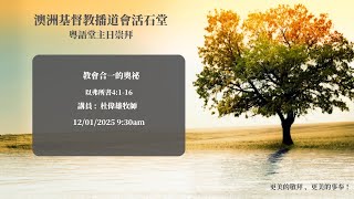 澳洲基督教播道會活石堂主日崇拜 2025-01-12 教會合一的奧祕  杜偉雄牧師