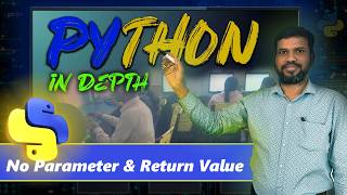 No Parameter and Return Value in Python || Python for Beginner in Hindi