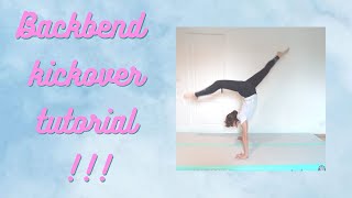 How to do a backbend kickover step by step!