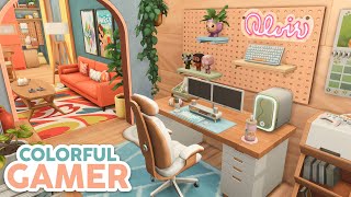 Colorful Gamer Apartment // The Sims 4 Speed Build: Apartment Renovation