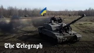 British Challenger 2 tanks arrive in Ukraine for battle with Russia