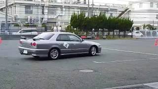 2016.9.25　烏帽子　ジムカーナ練習会PM　HR34改スカイライン　NISSAN SKYLINE GYMKHANA IN HIRATSUKA VEGETABLE MARKET