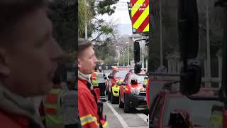 SCENE: Molotov cocktail attack on Russian consulate in Marseille on anniversary of Ukraine conflict