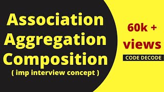 Association(HAS-A) Aggregation And Composition in Java [MOST COMMONLY ASKED INTERVIEW QUESTION]