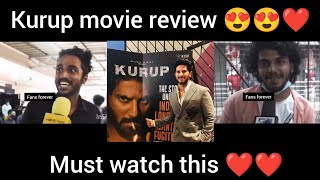Movie kurup review// wow 😍❤️❤️ // dulquer salmaan // fans forever//#kurup